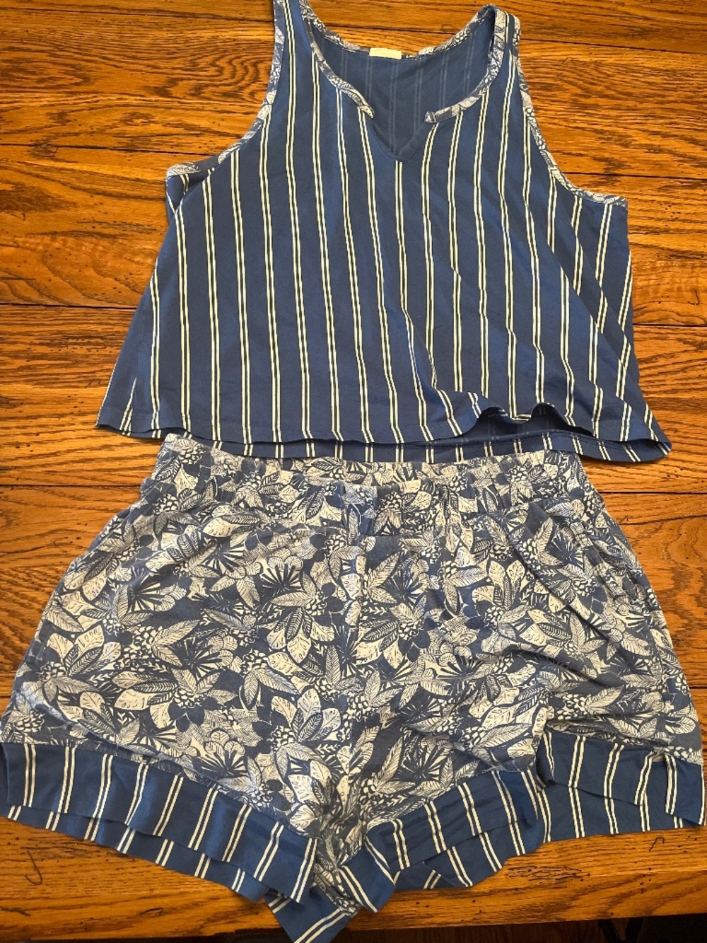 Pact large blue pajamas